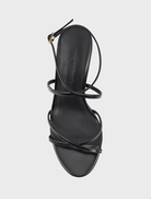 Sophisticated black Garcelle heel with a modern design, perfect for dressing up any ensemble.
