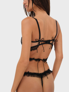 Black Sonja Underwire Bra with a smooth design, providing comfort and support with adjustable straps.