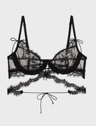 Black Sonja Underwire Bra offering a supportive fit with adjustable straps and a smooth, elegant design.