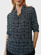 Hipster shirt with a grid print, displaying a neat front design suitable for casual wear.