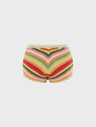 The Crochet Shortie showcases a trendy design with detailed stitching, ideal for warm weather and laid-back occasions.