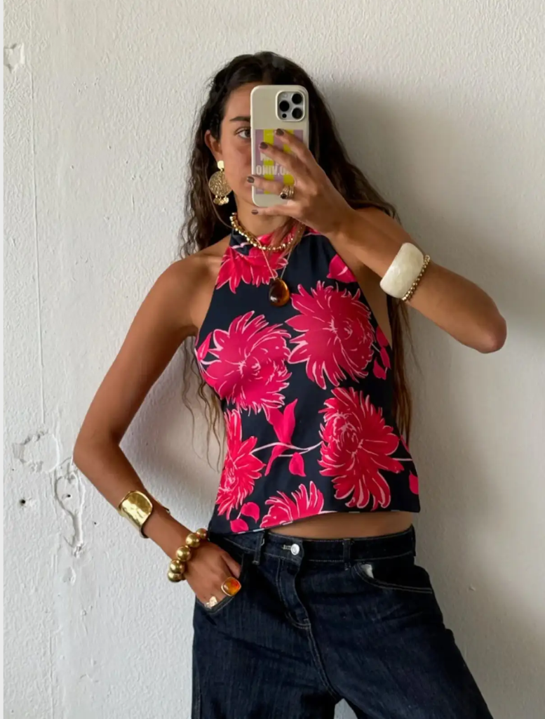 Dalia Reversible Top showcasing a chic, dual-sided design for adaptable styling and comfort in any wardrobe.