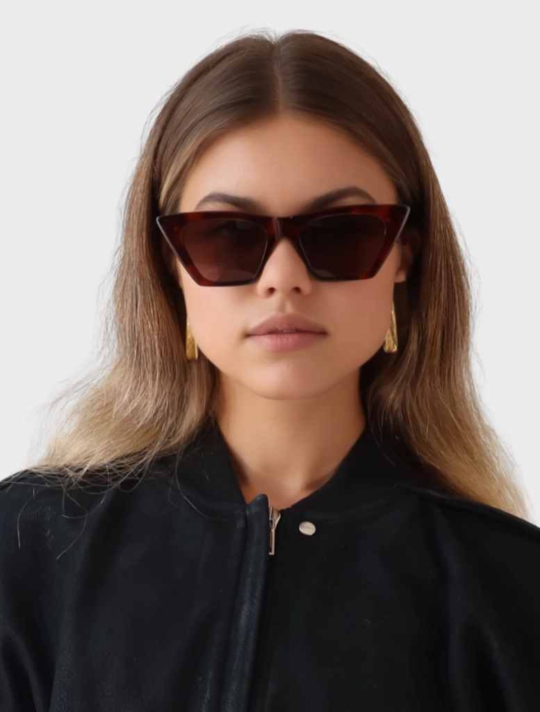 Stylish Rozalia Shade 001 in rich tortoise brown, designed to enhance your eyewear collection.