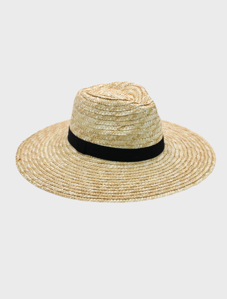 Sophisticated black Dion Fedora with a wide brim and a stylish band, ideal for enhancing any outfit.