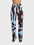 High-waisted Easy Jean with straight leg silhouette, adorned with exclusive Mirage artwork for a stylish, comfortable look.