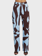 High-waisted Easy Jean with straight leg silhouette, adorned with exclusive Mirage artwork for a stylish, comfortable look.