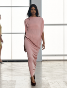 Stylish fall-themed floor-length dress featuring a vibrant floral design, ideal for formal occasions and celebrations.