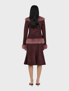 Elegant Fifi Coat in Cocoa Mauve, designed for warmth and style, suitable for various casual and formal occasions.