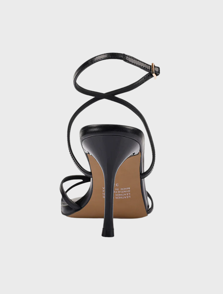 Chic black Garcelle heel showcasing a refined style, suitable for various formal occasions.