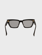 Stylish Hailey II sunglasses with a black frame and grey lenses, ideal for a modern look and sun protection.