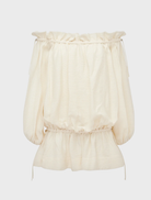 Mini dress made of linen blend in a soft resin hue, showcasing a stylish design suitable for warm weather outings.