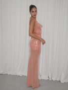 Rtw Lilou Dress in a vibrant coral hue, designed with a flattering fit and comfortable fabric for casual outings.