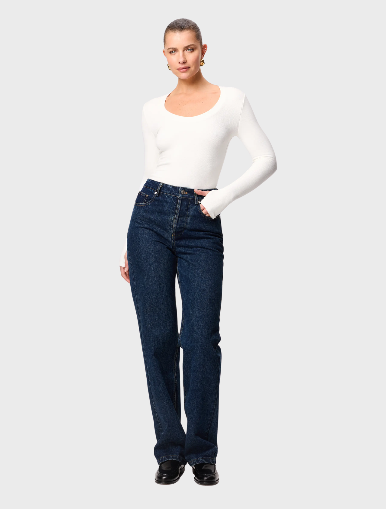 White Lincoln top showcasing a clean, minimalist style ideal for both everyday wear and special events.