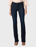 The Forum's high-rise bootcut jeans, designed for comfort and style, perfect for everyday wear in Manhattan.