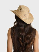 Natural Morgan cowboy fedora with a wide brim and classic design, perfect for outdoor activities and stylish attire.