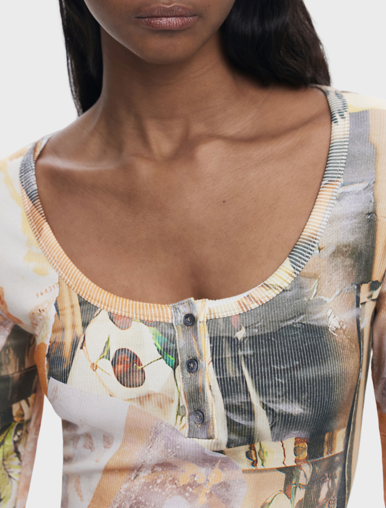 Long-sleeved dress in various colors, elegantly draped on a hanger, highlighting its fashionable design.