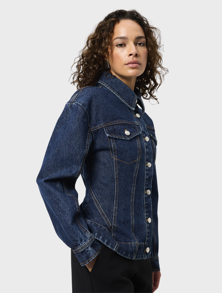 Overdrive Jacket in Washed Indigo, featuring a relaxed fit and classic denim style for casual wear.