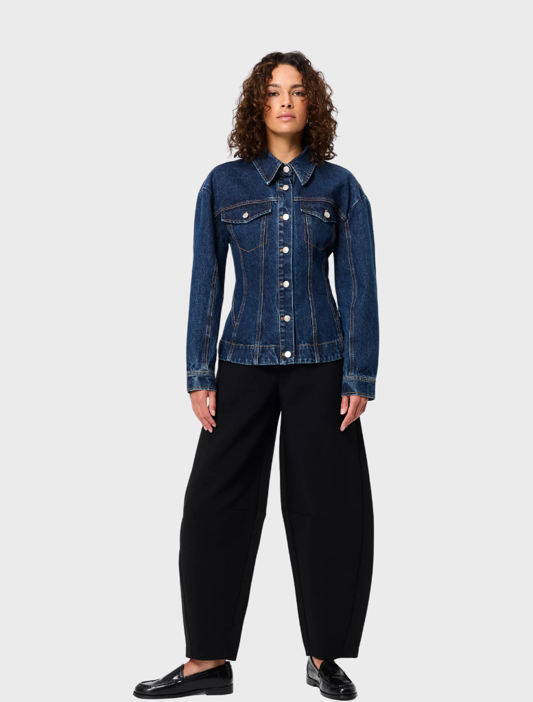 Washed Indigo Overdrive Jacket, offering a stylish denim look with a comfortable fit for everyday wear.