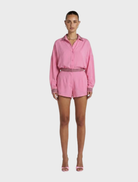A fluid, oversized Sig LS Shirt in Petal, showcasing relaxed elegance for various occasions and everyday wear.