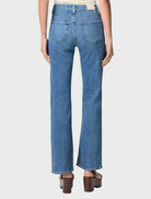 Stevie's 32" Bootcut Jean in Playa Del Rey, designed with a flattering bootcut fit and crafted from light blue denim.
