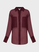Long sleeve Tibby shirt in a rich Port Royale hue, ideal for layering or standalone wear.