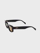 Chic black Bloom gown showcasing a sleek fit and refined accents, suitable for upscale gatherings and parties.