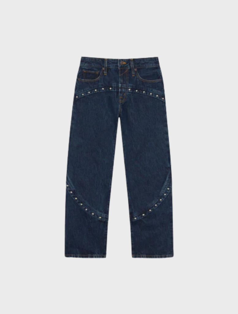 Dark navy Ryleogh Jeans, designed for a stylish look with a comfortable and versatile fit.