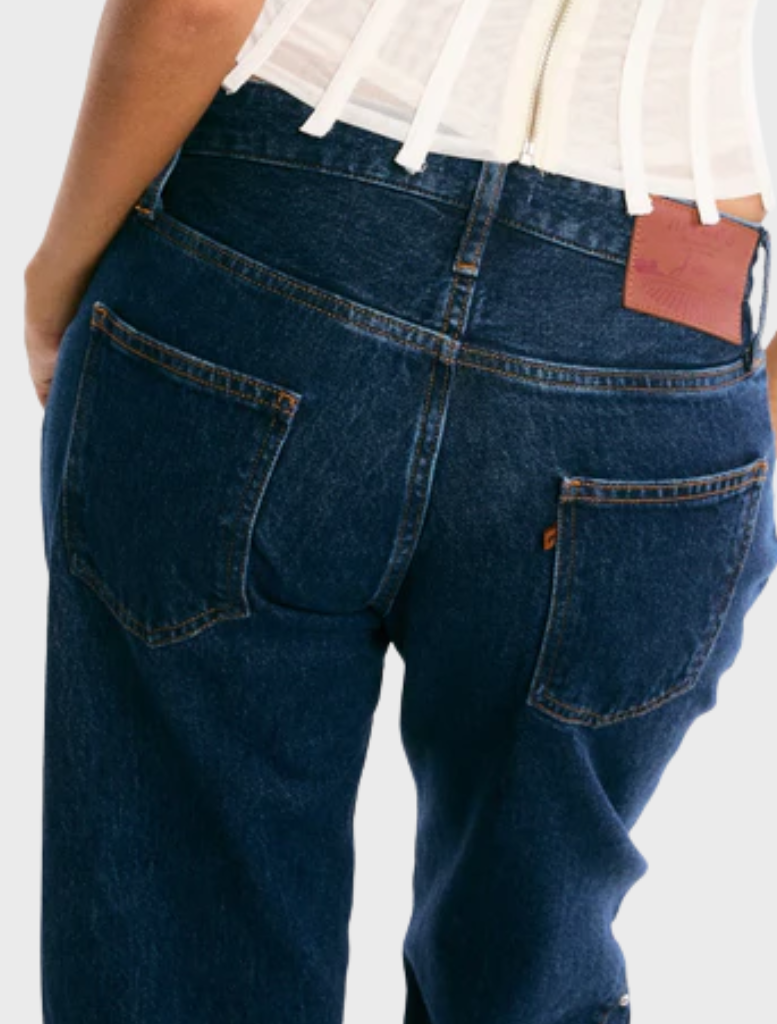 Dark navy Ryleogh Jeans, combining classic style with comfort for versatile everyday wear.