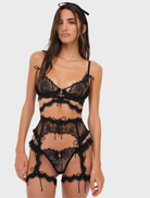 Sonja Underwire Bra in black, designed for comfort and support, featuring adjustable straps and a classic style.