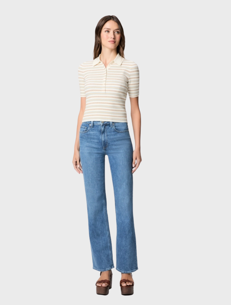 Stevie 32" Bootcut Jean in Playa Del Rey, featuring a classic bootcut design and a light blue denim finish.