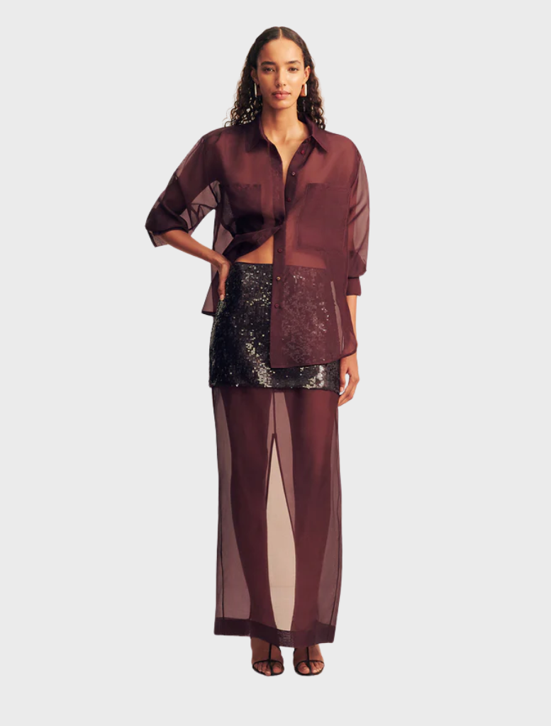 Tibby long sleeve shirt in Port Royale color, featuring a classic design and comfortable fit for casual wear.