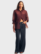 Tibby long sleeve shirt in Port Royale color, featuring a classic design and comfortable fit for casual wear.