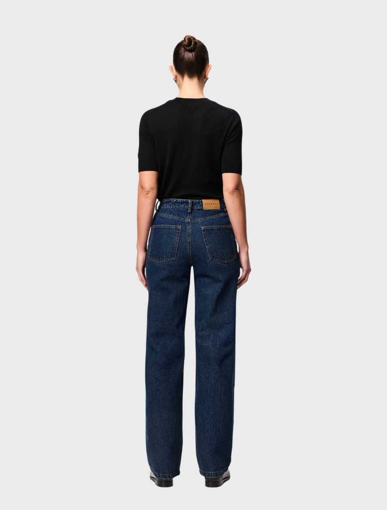 Overdrive Jean in Washed Indigo, featuring a classic denim design with a relaxed fit and subtle fading for a vintage look.