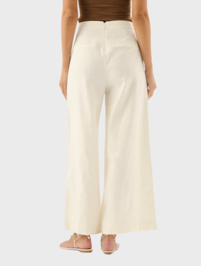 Waverly Pant, ecru shade, designed for comfort and elegance, perfect for both casual and professional settings.