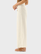 Waverly Pant in ecru, offering a sophisticated silhouette for a polished appearance in any wardrobe.
