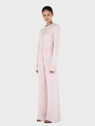 Blush Jada Cashmere Pant presented, emphasizing its comfortable fit and stylish appearance for various outfit pairings.