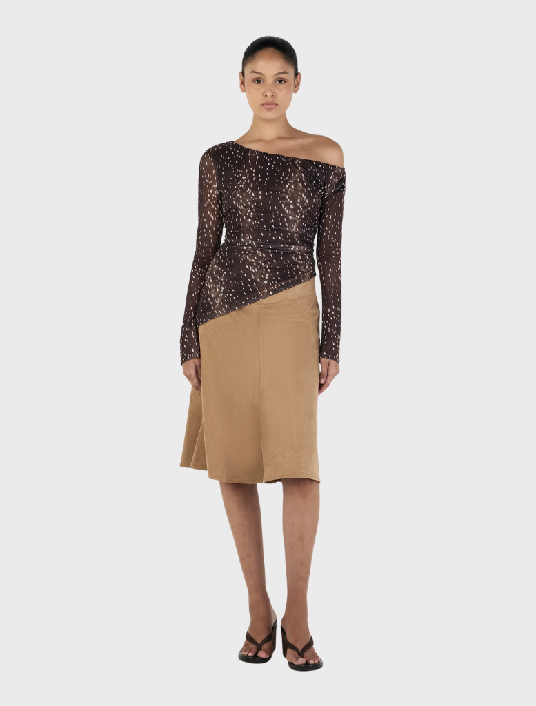  Long sleeve Bambi top from Paige, combining comfort and playful design for a trendy casual look.