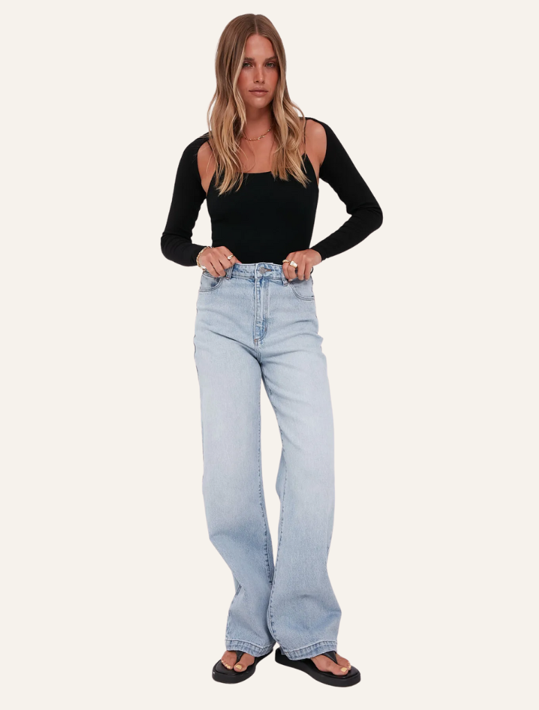 A 94 High & Wide - Linda Organic | Denim | Blue Denim, Blue jeans, brand-Abrand, Denim, Denim Jeans, High rise jeans, Jeans, price-$100 - $150 | Abrand