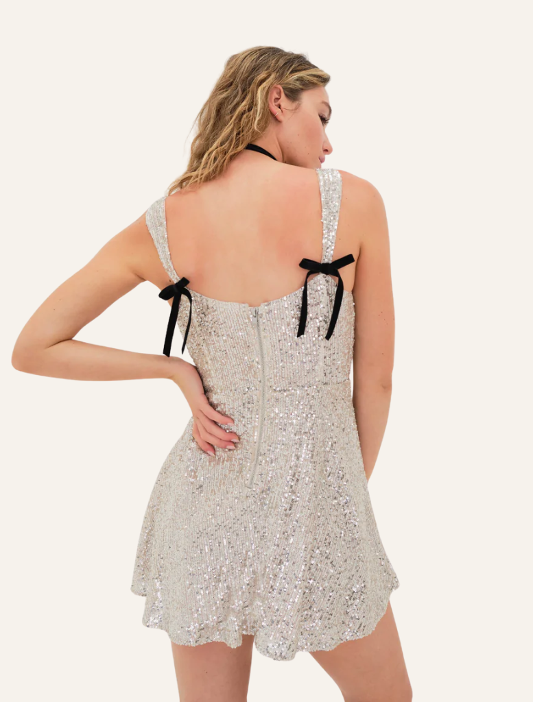 Clothing Candice Mini Dress - Silver