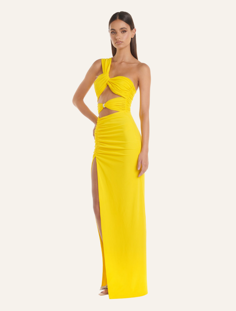 Natalie Maxi Dress - Yellow - Insurge Clothing