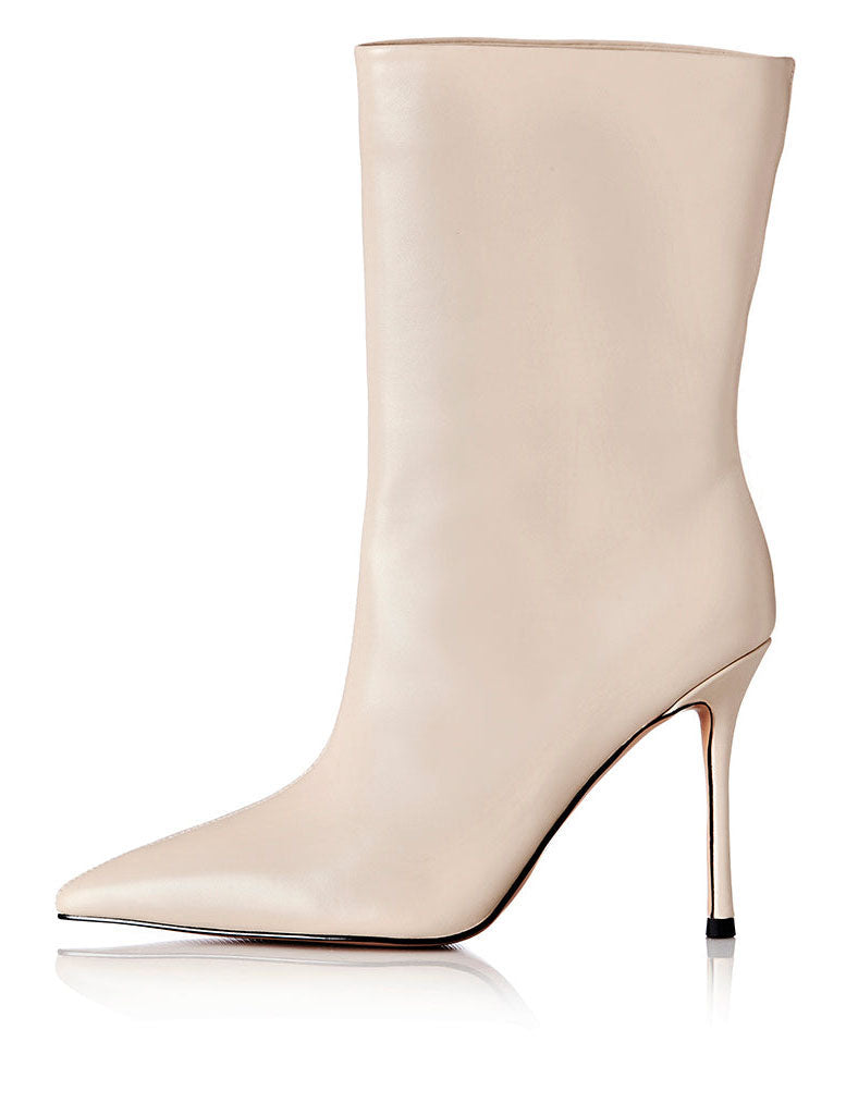 Bosley Boot - Cream | Shoes | Boots, brand-Alias Mae, colour-white, Heeled Boots, High heeled Boots, On Sale, price-$100 - $150, price-$150 - $200, Sale, Shoes, Winter, winter boot, winter festivites, Winter Festivities, Winter Warmer, winter warmers | Alias Mae