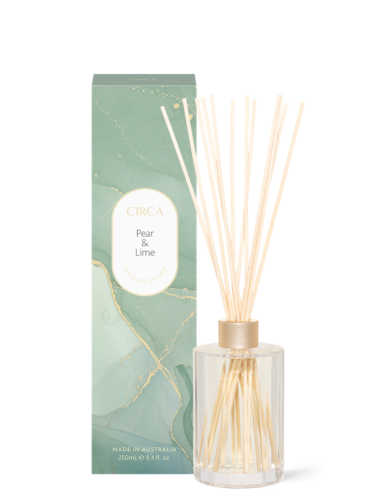 Pear & Lime Fragrance Diffuser 250ml | Home | brand-Circa Home, Circa, Circa Home, Diffuser, Diffuser Stem, Fragrance, Fragrance Diffusers, Home, Homewares, Lime, mother, mothers, Pear, price-Under $50, Scent | Circa Home