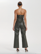 Claudia Leather Top - Forest - Insurge Clothing
