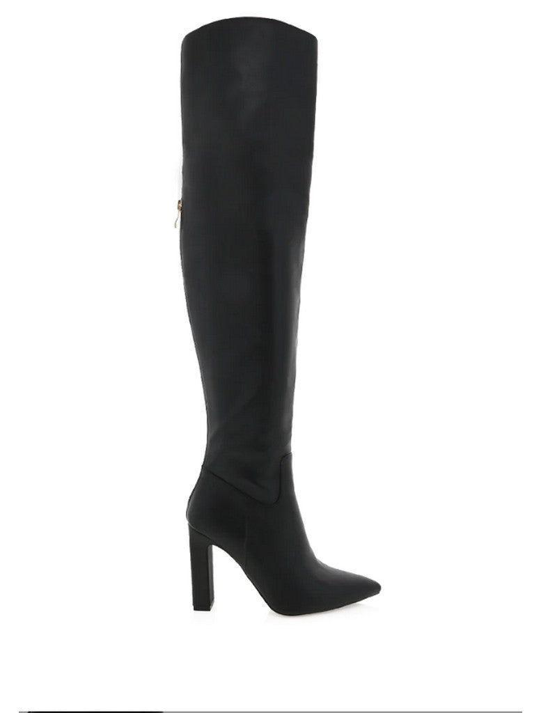 Aaliyah - Black | Shoes | Boots, brand-Billini, Heeled Boots, High heeled Boots, Knee High, Knee High Boots, price-$100 - $150, Shoes | Billini