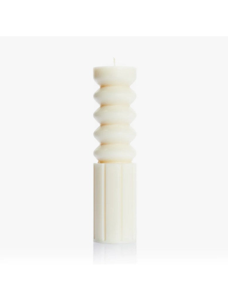 Home Ivy Pillar Candle - Classic White